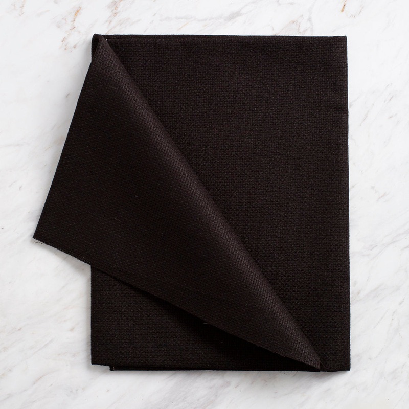 Domino Embroidery Fabric, Black – DKAB000-0006
