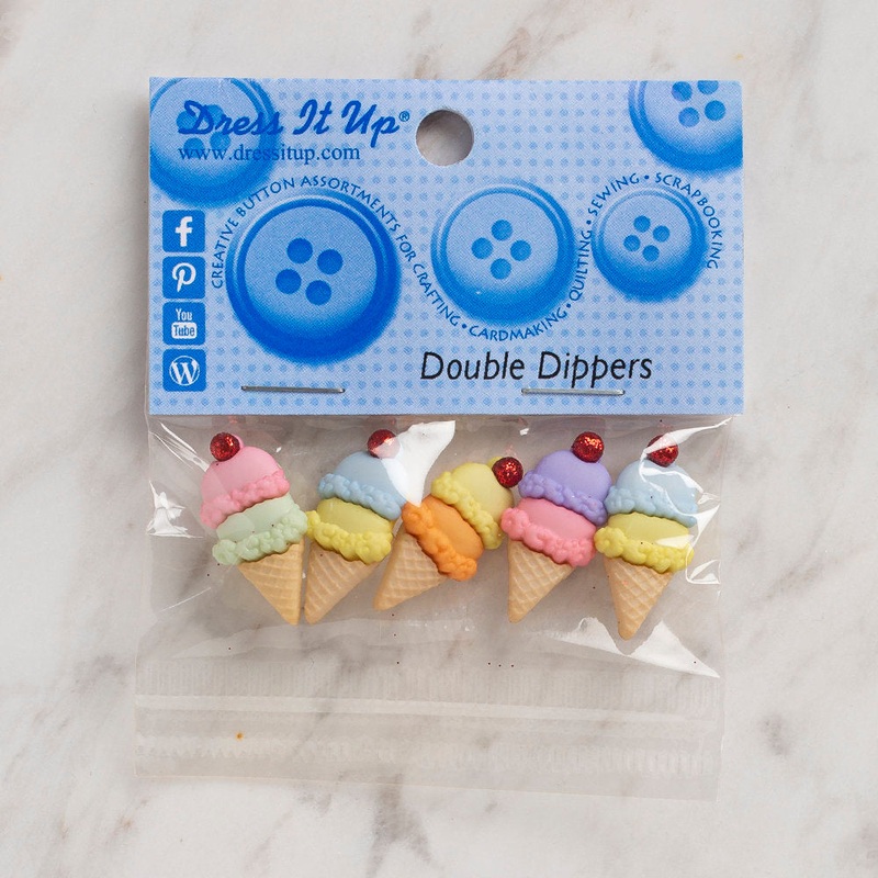 Dress It Up Creative Button Assortment, Double Dippers – 4868