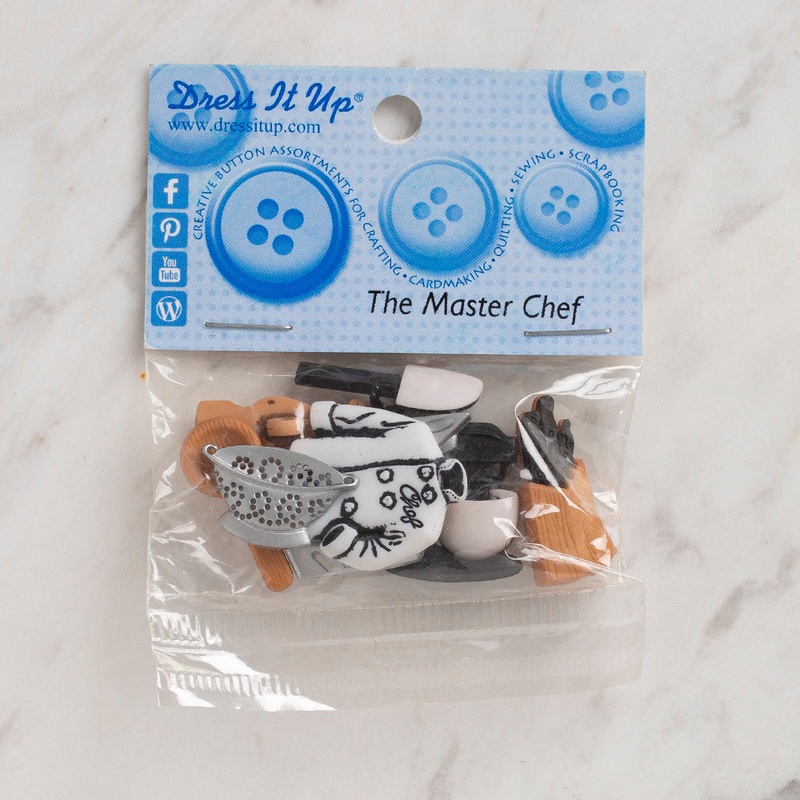 Dress It Up Creative Button Assortment, The Master Chef – 6539