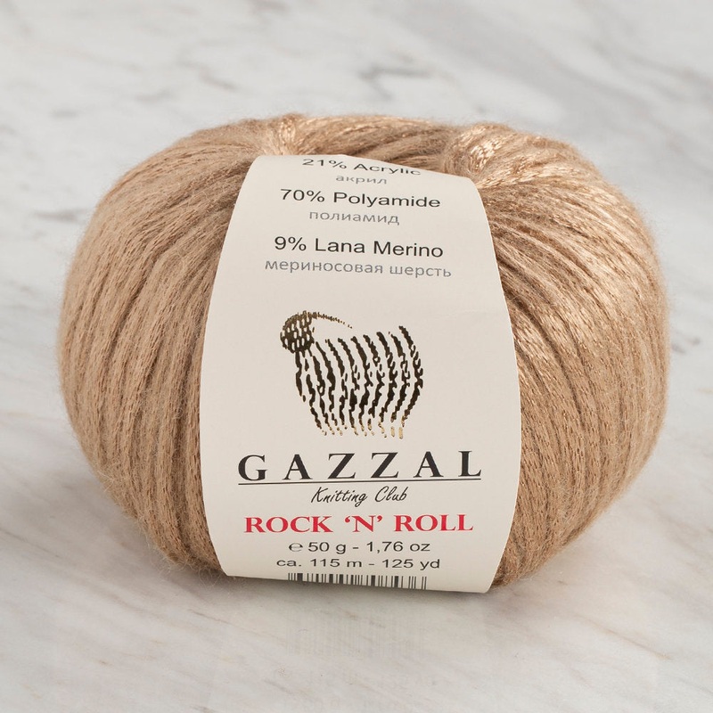 Gazzal Rock’N’Roll Yarn, Beige – 13905