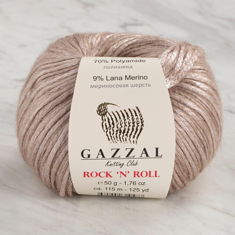Gazzal Rock’N’Roll Yarn, Beige – 13913