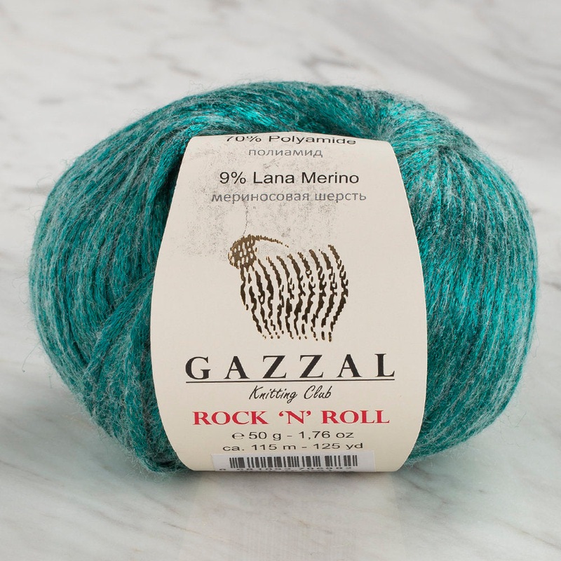 Gazzal Rock’N’Roll Yarn, Green – 13901