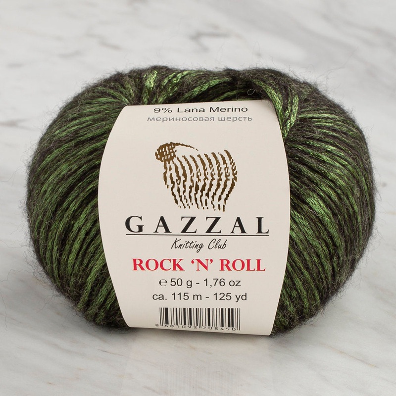 Gazzal Rock’N’Roll Yarn, Green – 13910