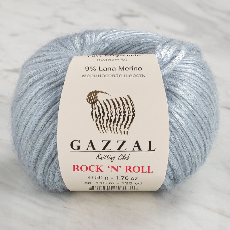 Gazzal Rock’N’Roll Yarn, Ice Blue – 13904