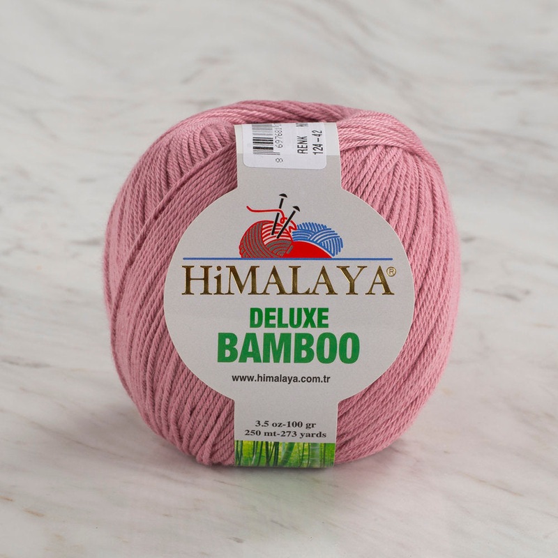 Himalaya Deluxe Bamboo Yarn, Dusty Rose – 124-42