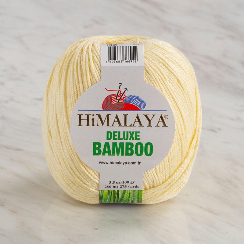 Himalaya Deluxe Bamboo Yarn, Light Yellow – 124-03
