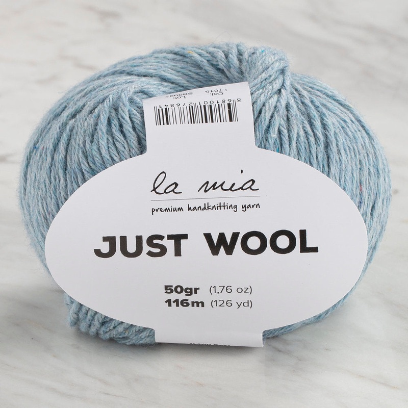 La Mia Just Wool Yarn, Light Blue – LT015