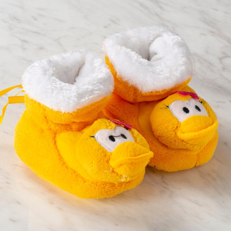 Loren Baby Booties, Yellow Duck – Large
