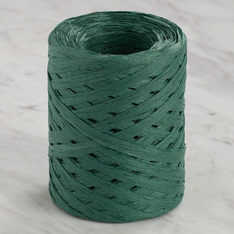 Loren Natural Raffia Paper Yarn, Green – 48