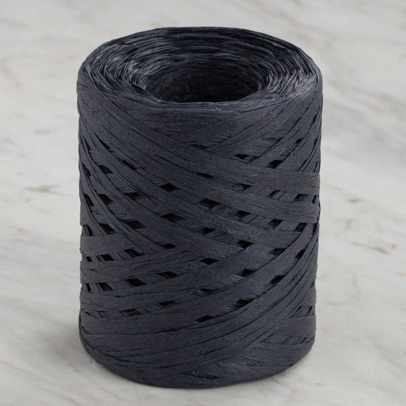 Loren Natural Raffia Paper Yarn, Navy – 44