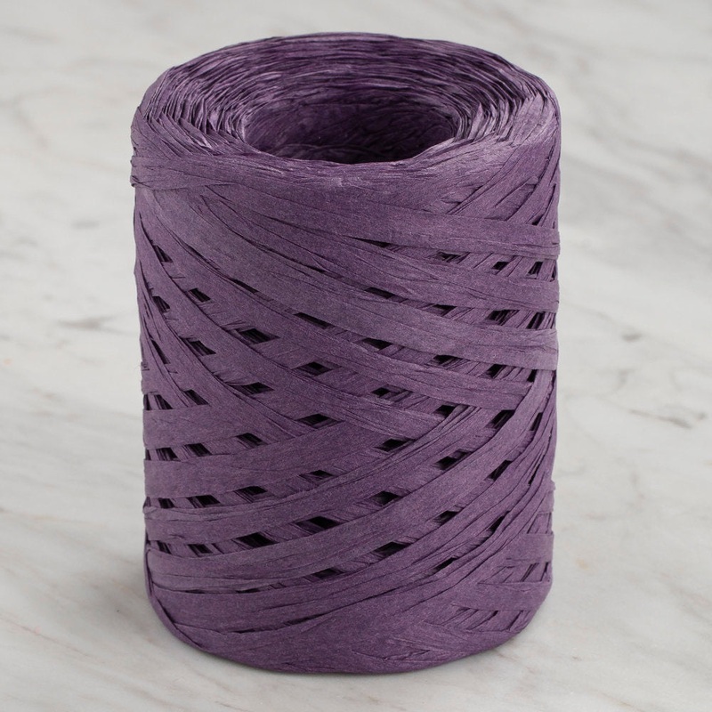 Loren Natural Raffia Paper Yarn, Purple – 42