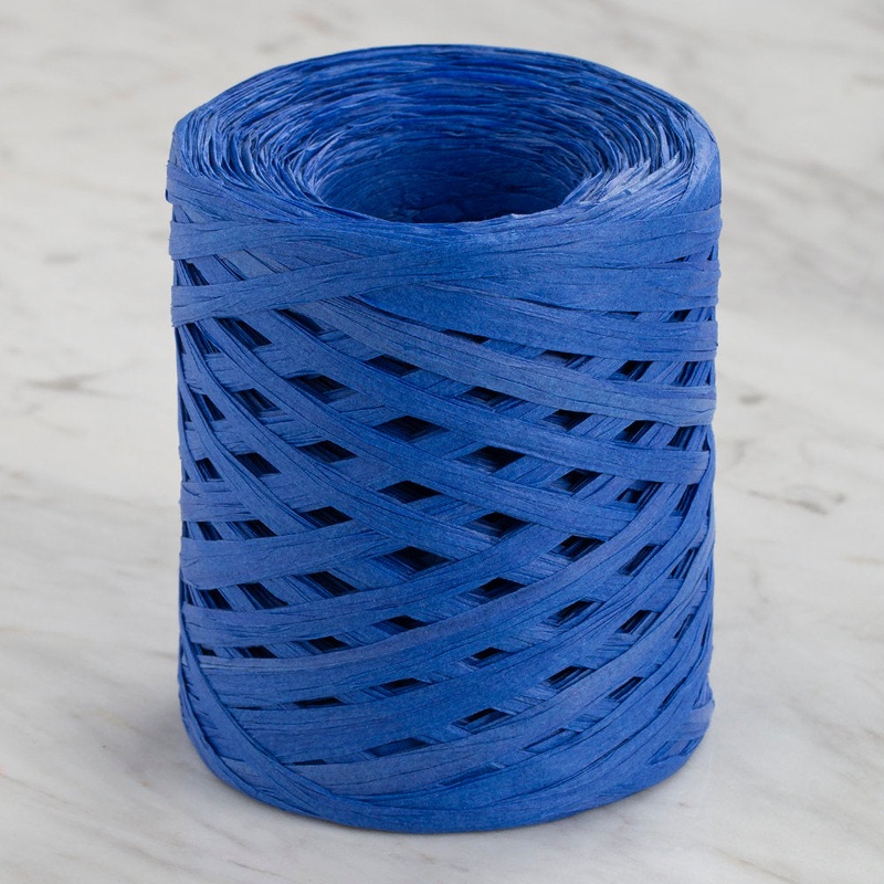 Loren Natural Raffia Paper Yarn, Saks Blue – 24
