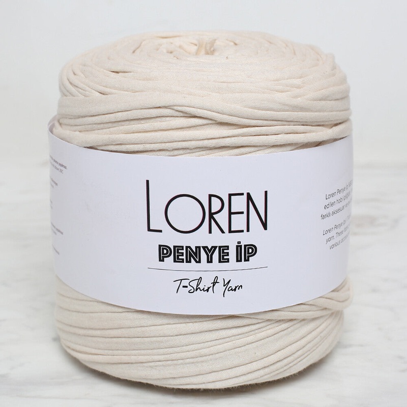Loren T-Shirt Yarn, Cream – 88