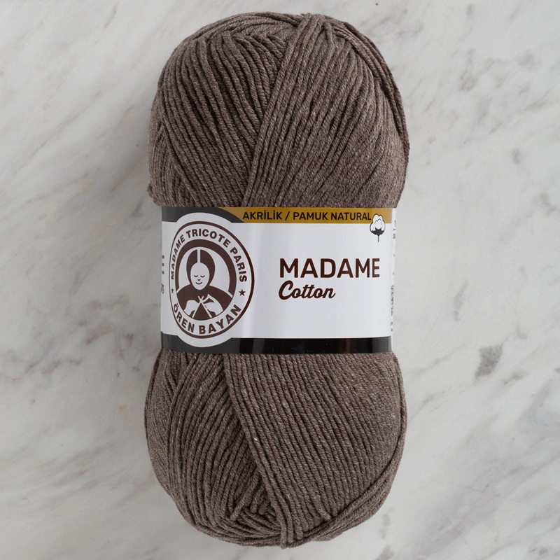 Madame Tricote Paris Madame Cotton Yarn, Brown – 56