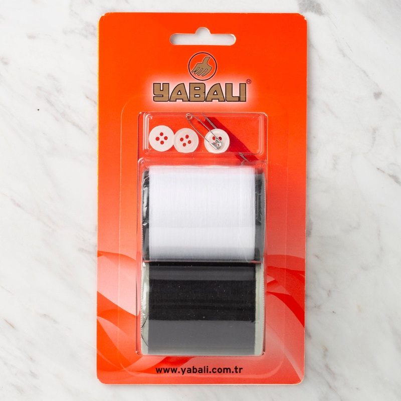 Yabal 2 Pack 900 m Polyester Sewing Thread Kit