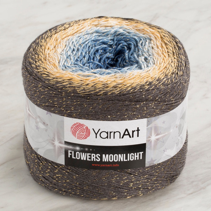 YarnArt Flowers Moonlight Cotton Lurex (Glitter) Gradient Yarn – 3287