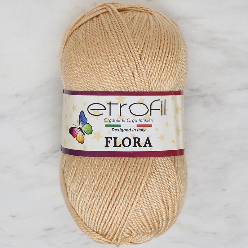 Etrofil Flora Knitting Yarn, Beige – 70766