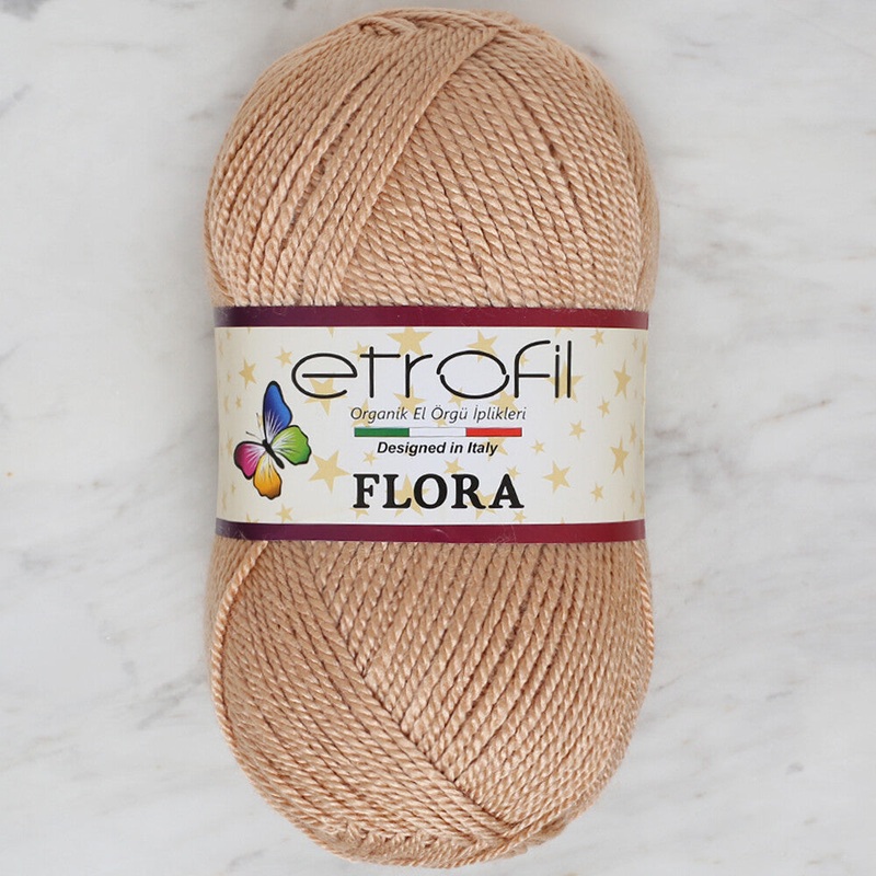 Etrofil Flora Knitting Yarn, Beige – 70768
