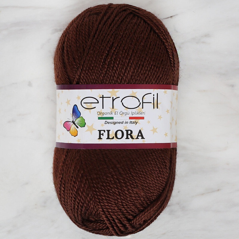 Etrofil Flora Knitting Yarn, Brown – 70769