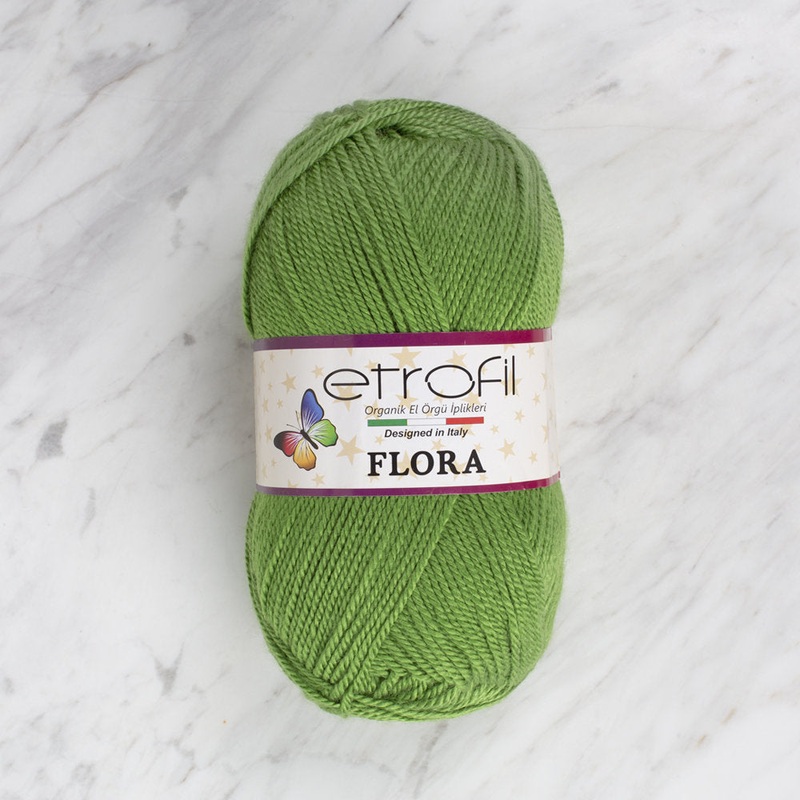 Etrofil Flora Knitting Yarn, Green – 70488