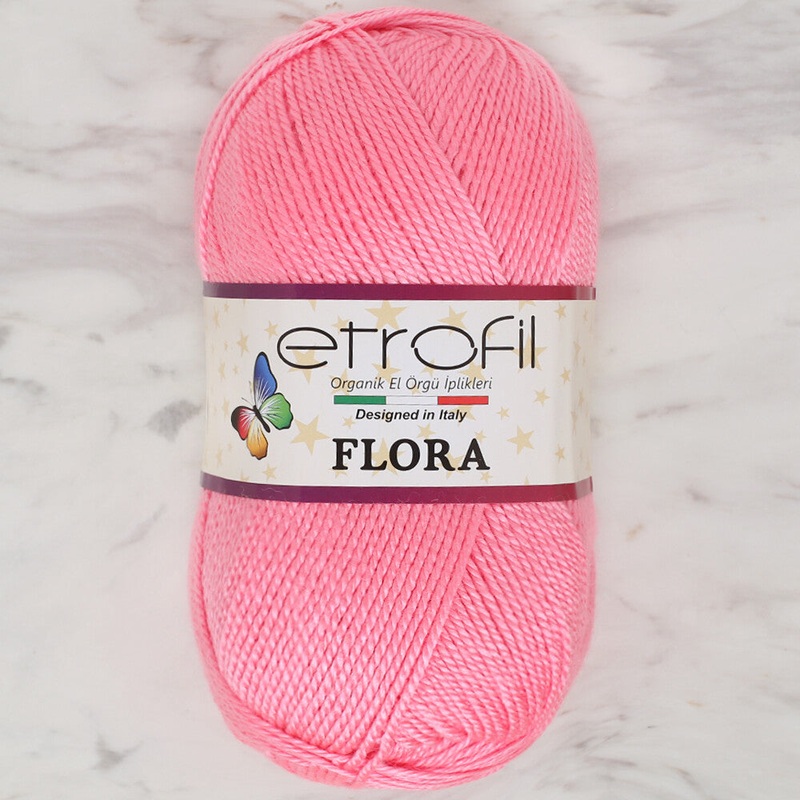 Etrofil Flora Knitting Yarn, Pink – 73028