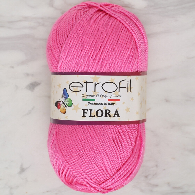 Etrofil Flora Knitting Yarn, Pink – 73058