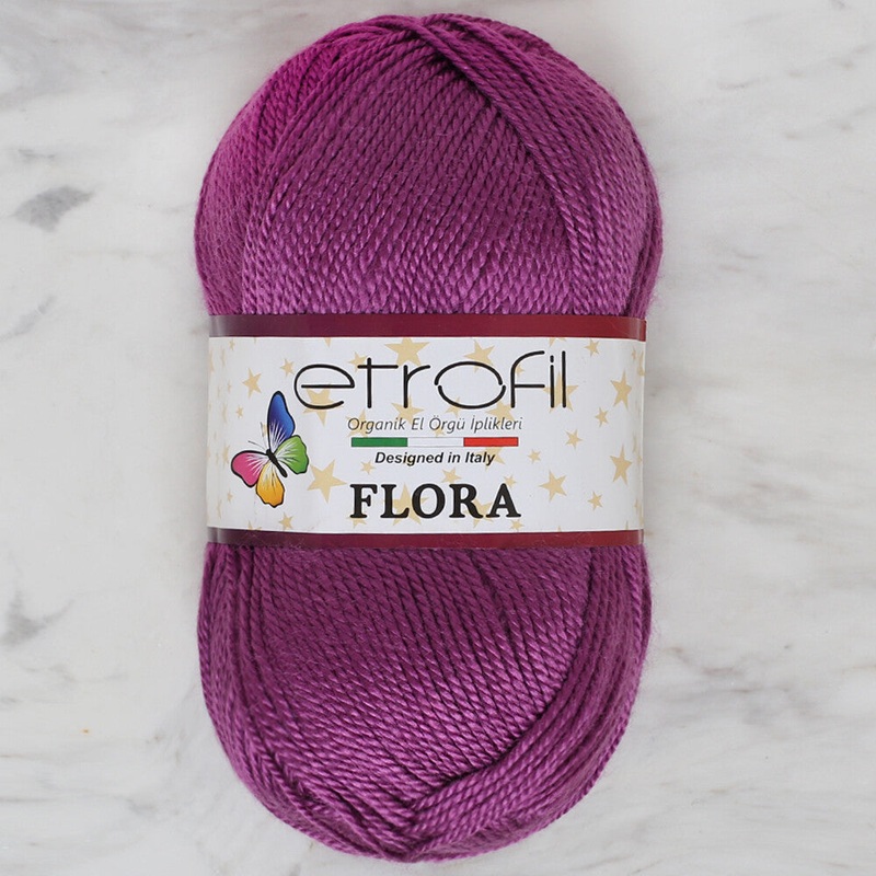 Etrofil Flora Knitting Yarn, Purple – 70660