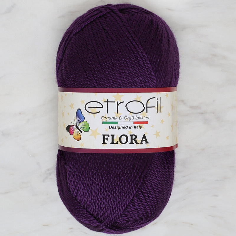 Etrofil Flora Knitting Yarn, Purple – 70662
