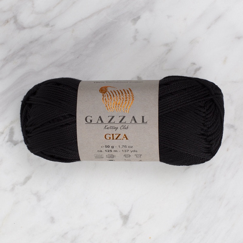 Gazzal Giza Yarn, Black – 2457