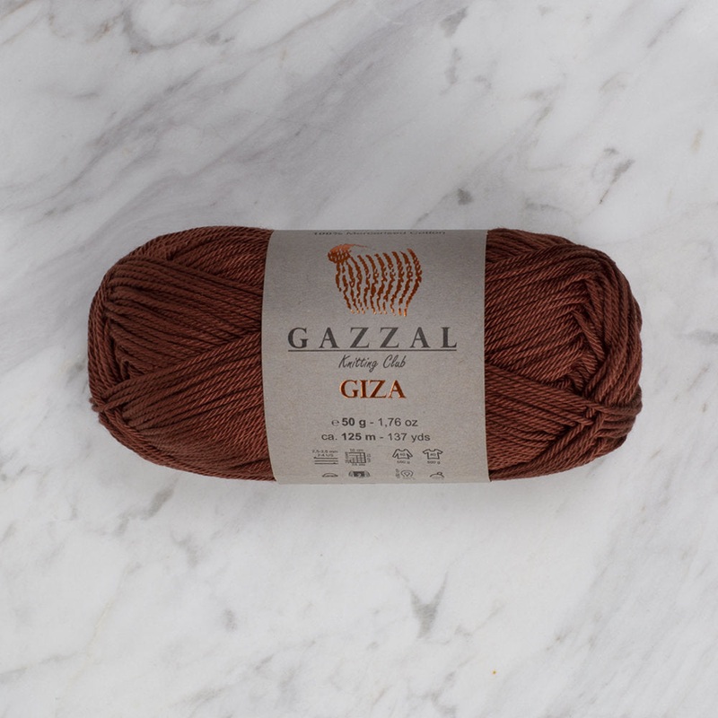 Gazzal Giza Yarn, Brown – 2485