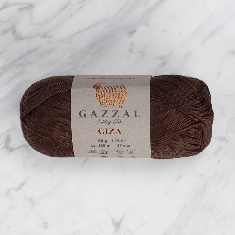 Gazzal Giza Yarn, Brown – 2486