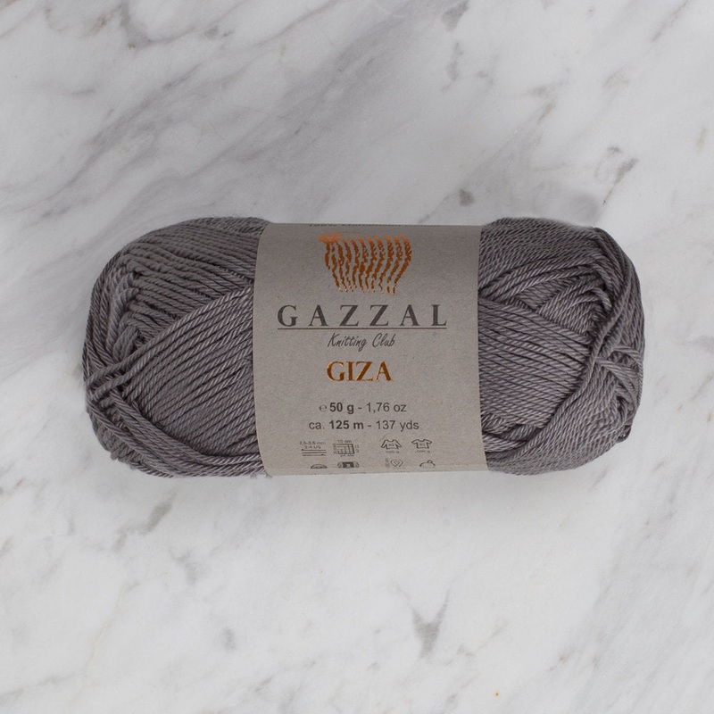Gazzal Giza Yarn, Dark Grey – 2455