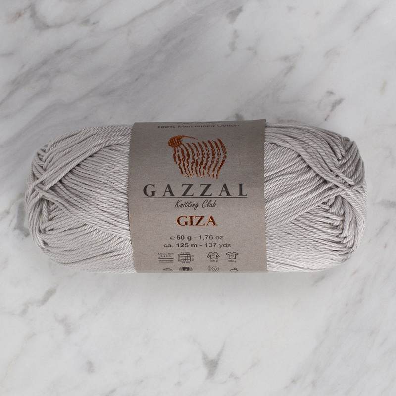 Gazzal Giza Yarn, Grey – 2456