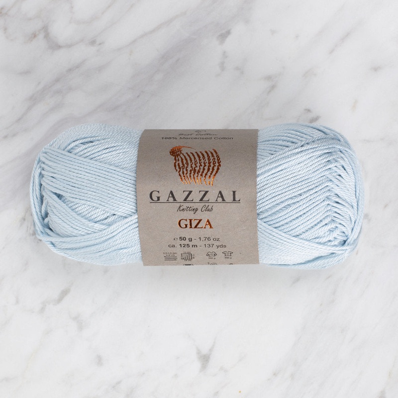 Gazzal Giza Yarn, Light Blue – 2473