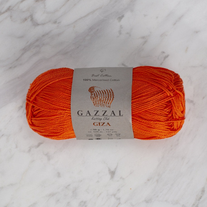 Gazzal Giza Yarn, Orange – 2465