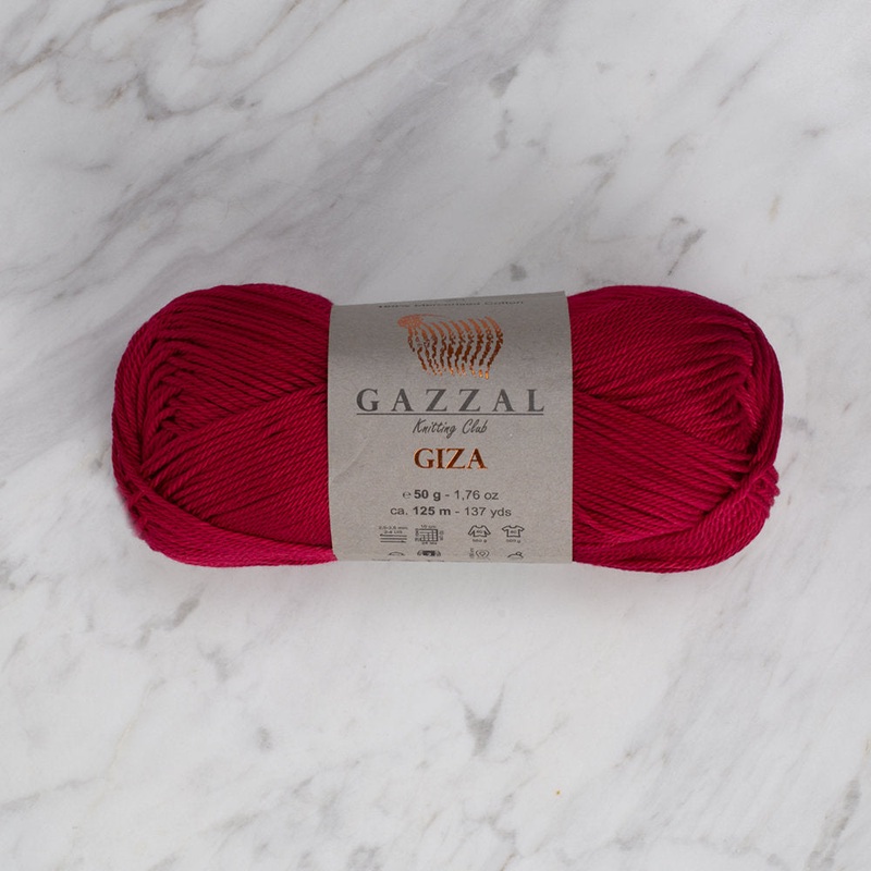 Gazzal Giza Yarn, Red – 2466