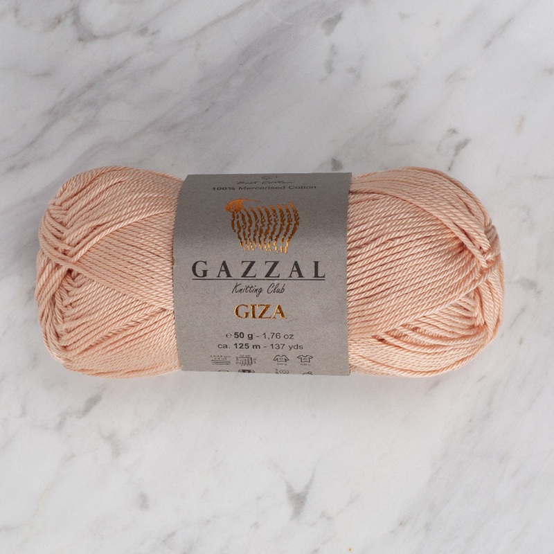 Gazzal Giza Yarn, Salmon Pink – 2453