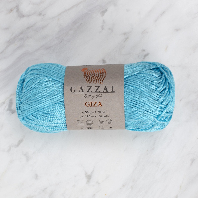 Gazzal Giza Yarn, Turquoise – 2480