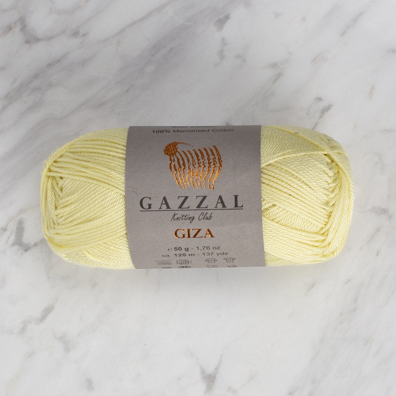 Gazzal Giza Yarn, Yellow – 2459