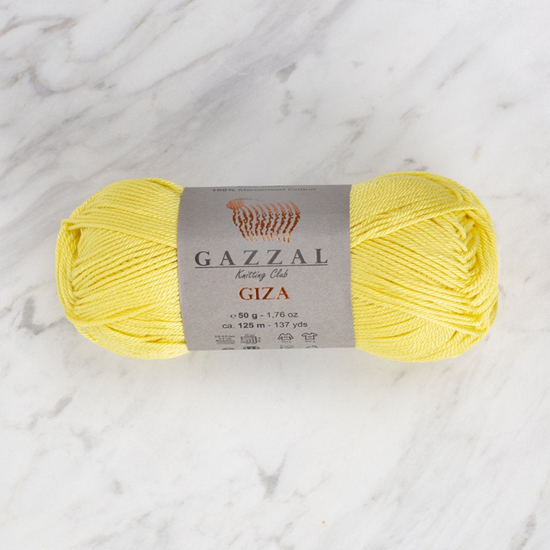 Gazzal Giza Yarn, Yellow – 2483