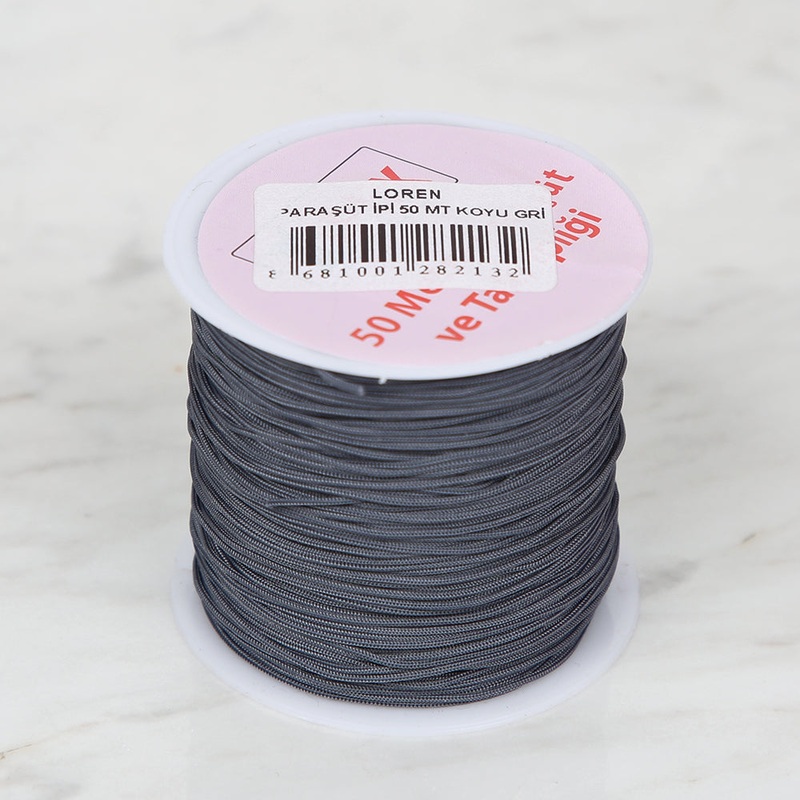 Loren 50 m Parachute Cord – Dark Grey
