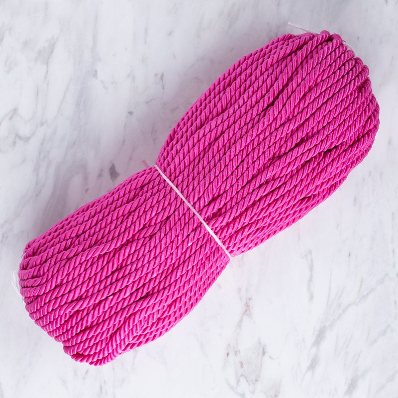 Loren 50mt Jute Cord – Dark Pink