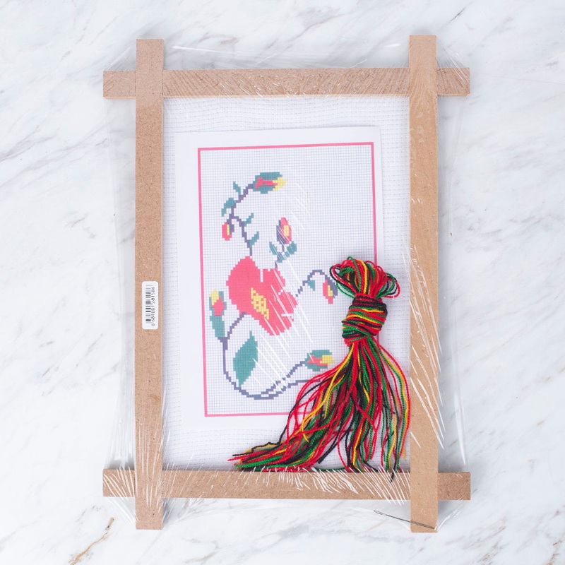 Loren Cross Stitch Kit – Floral