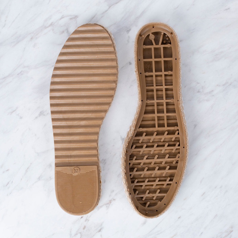 Loren Espadrille / Shoe Sole Straw Size:37 (US 6.5) Brown