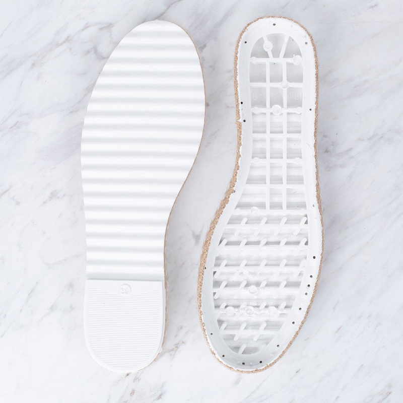 Loren Espadrille / Shoe Sole Straw Size:39 (US 8.5) White