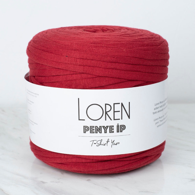 Loren T-Shirt Yarn, Dark Red – 71