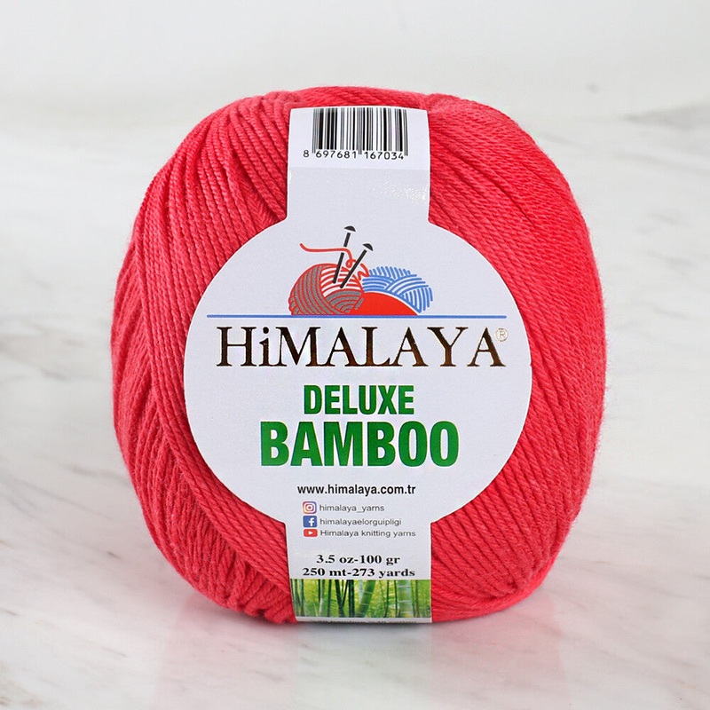Himalaya Deluxe Bamboo Yarn, Red – 124-10