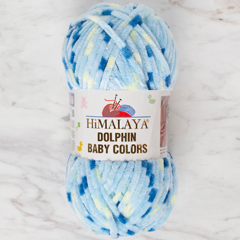 Himalaya Dolphin Baby Colors Chenille Yarn, Variegated – 80403