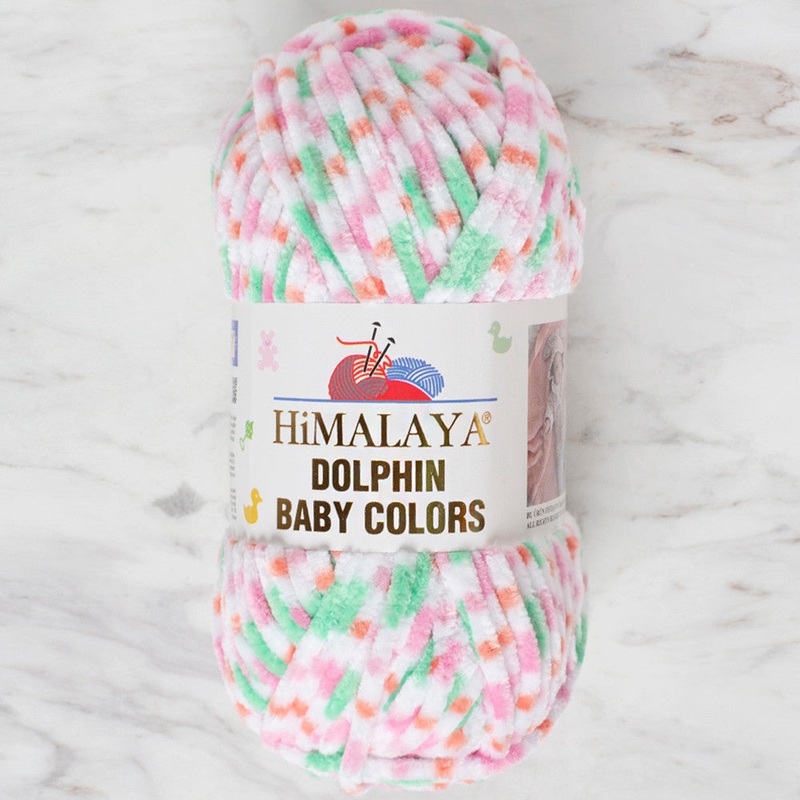 Himalaya Dolphin Baby Colors Chenille Yarn, Variegated – 80404