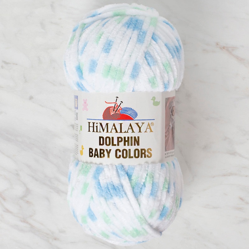 Himalaya Dolphin Baby Colors Chenille Yarn, Variegated – 80409